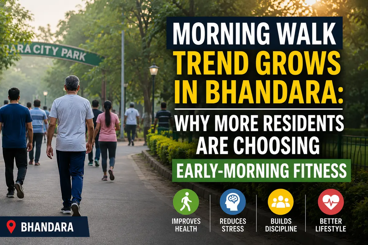 Morning Walk Trend Grows in Bhandara: Why More Residents Are Choosing Early-Morning Fitness