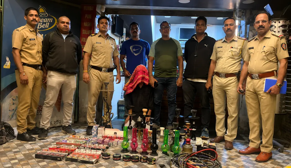 Nagpur News: Late-Night Police Raid at Dighori Hookah Parlour, ₹94,240 Worth of Material Seized
