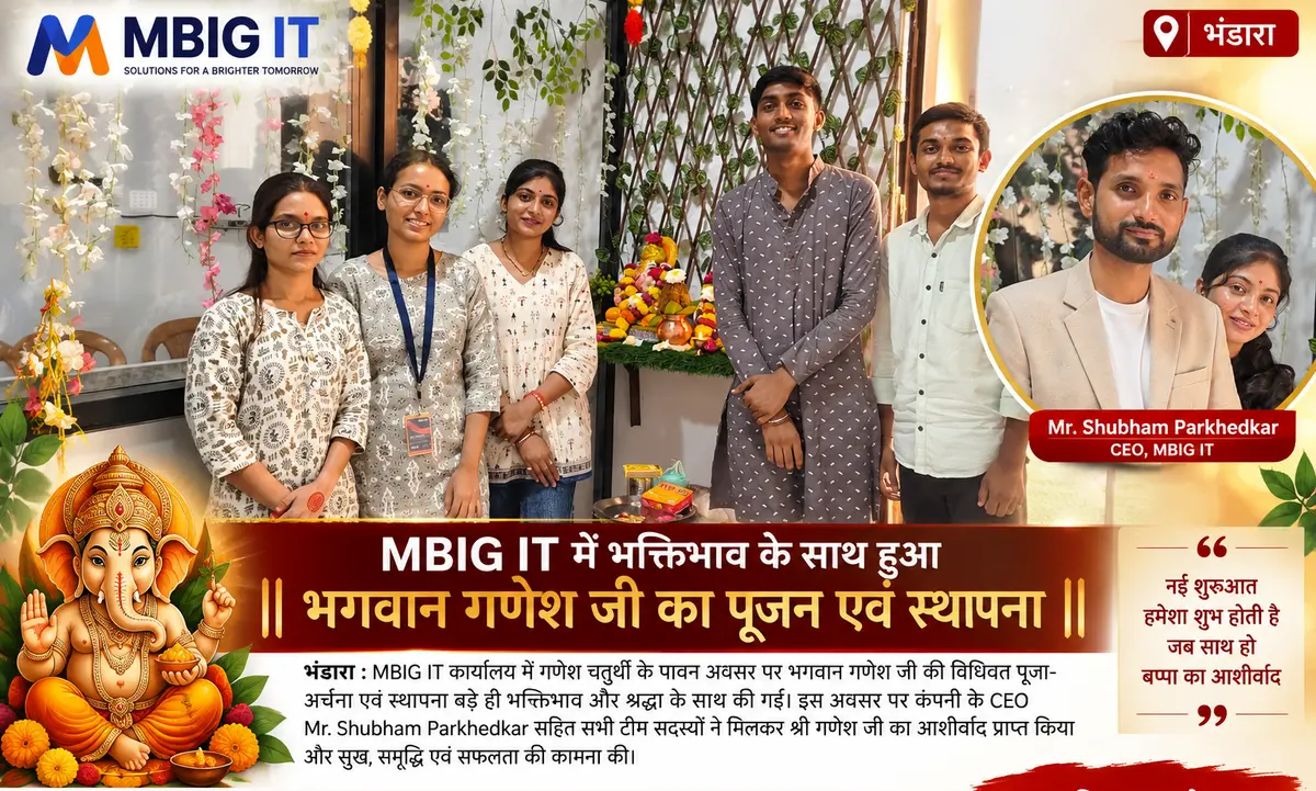 MBIG IT Celebrates Ganesh Chaturthi with Devotion and Traditional Puja