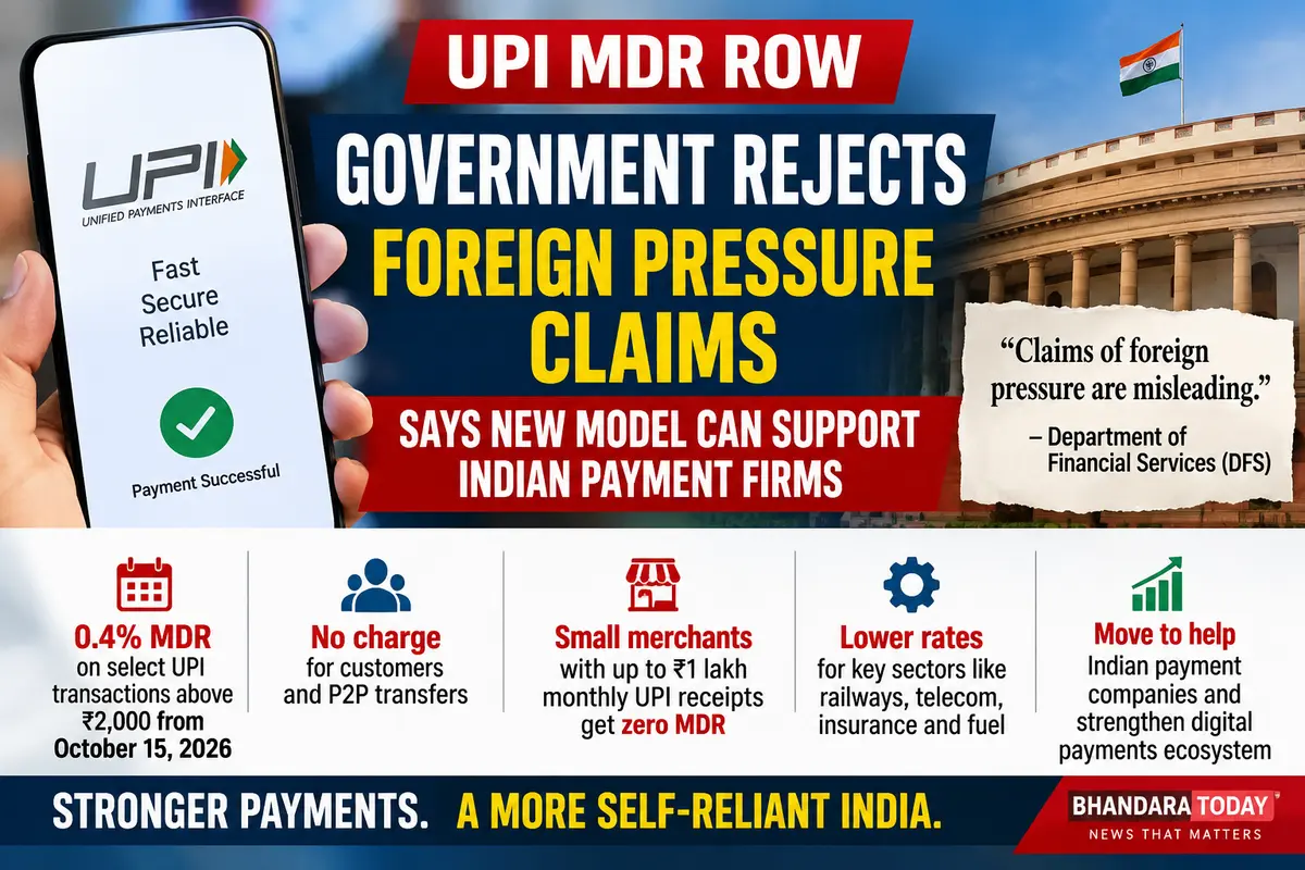 UPI MDR Row: Government Rejects Foreign Pressure Claims, Says New Model Can Support Indian Payment Firms