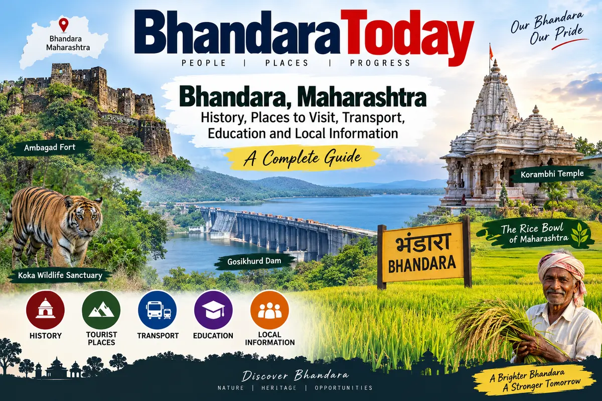 Bhandara, Maharashtra: A Complete Guide to History, Tourism, Transport, Education and Local Life