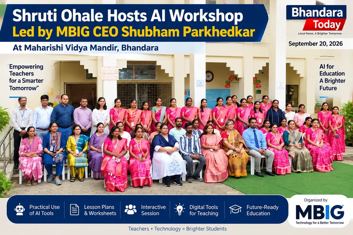 Shruti Ohale Hosts AI Workshop Led by MBIG CEO Shubham Parkhedkar