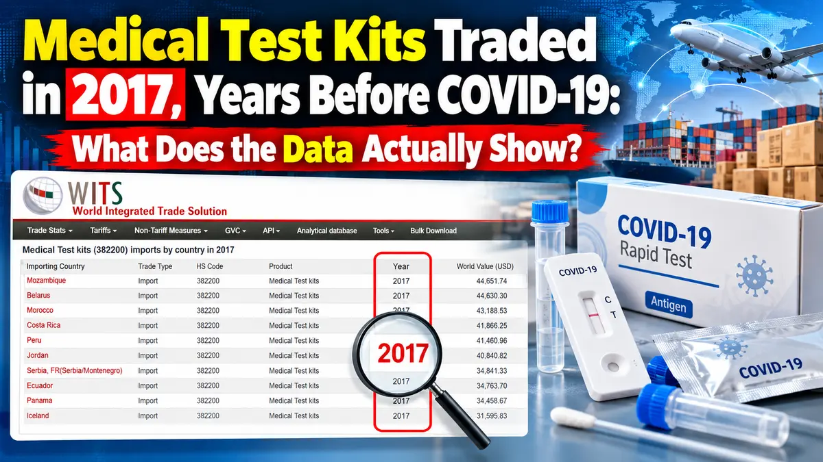 Medical Test Kits Traded in 2017, Years Before COVID-19: What Does the Data Actually Show?