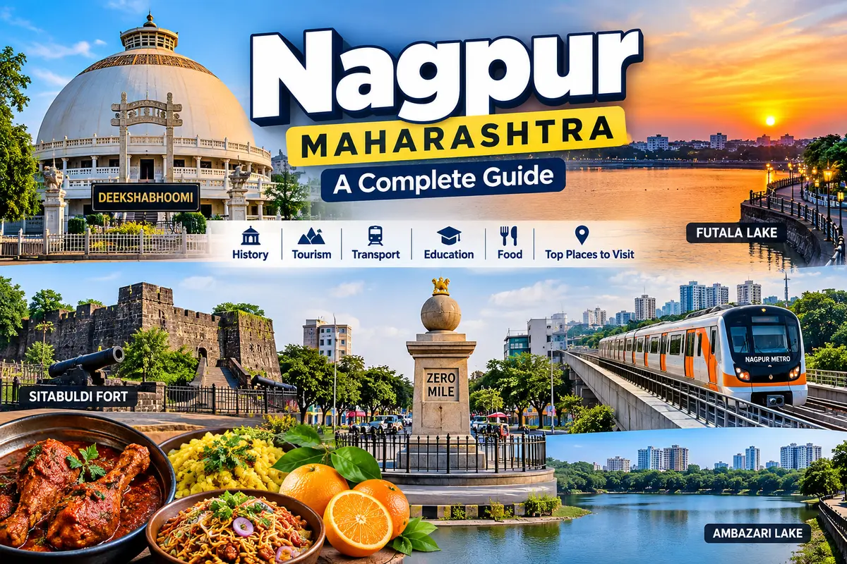 Nagpur, Maharashtra: A Complete Guide to History, Tourism, Transport, Education, Food and Top Places to Visit