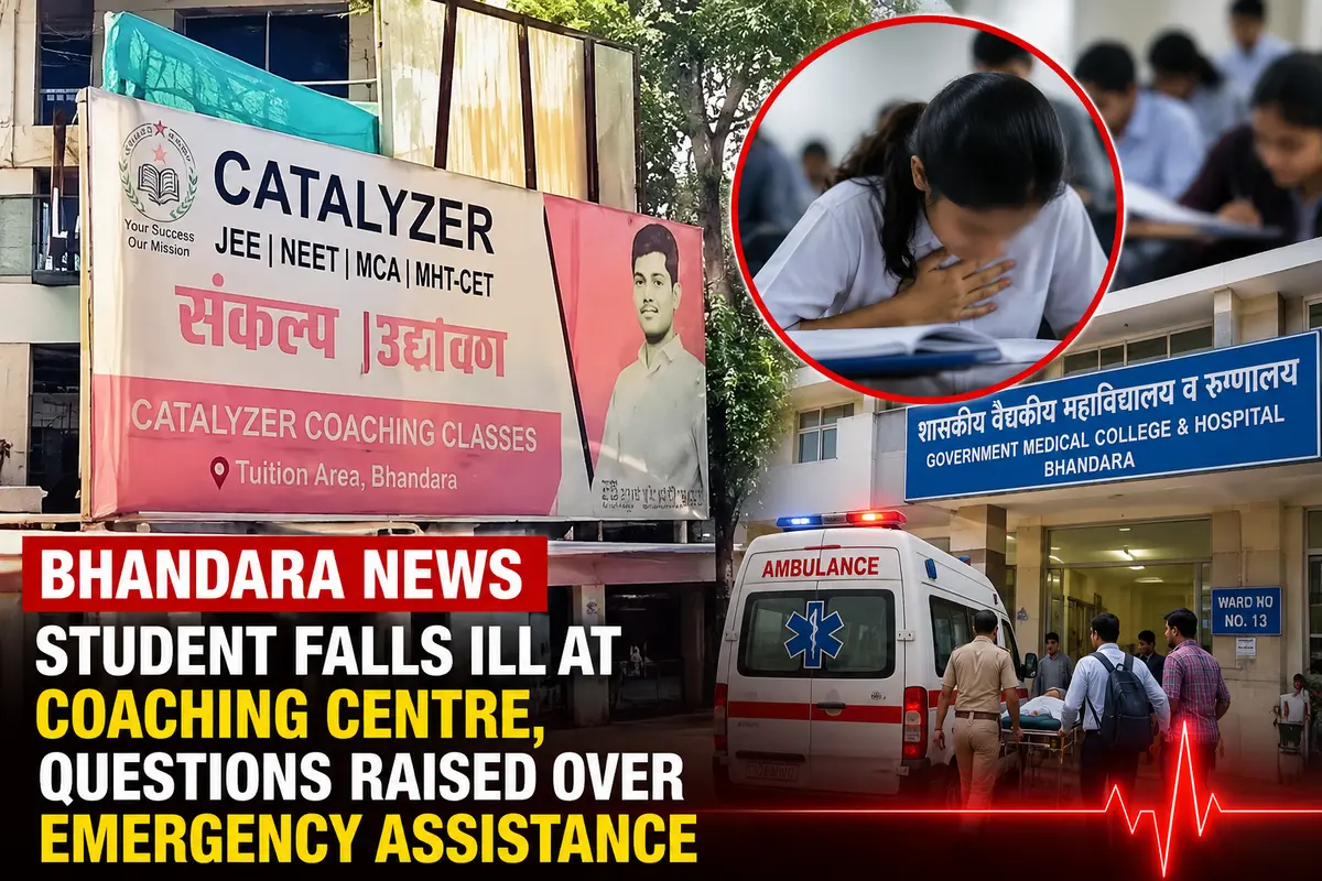Bhandara Coaching Centre Faces Questions After Student Falls Ill; Medical Emergency Response Under Scrutiny